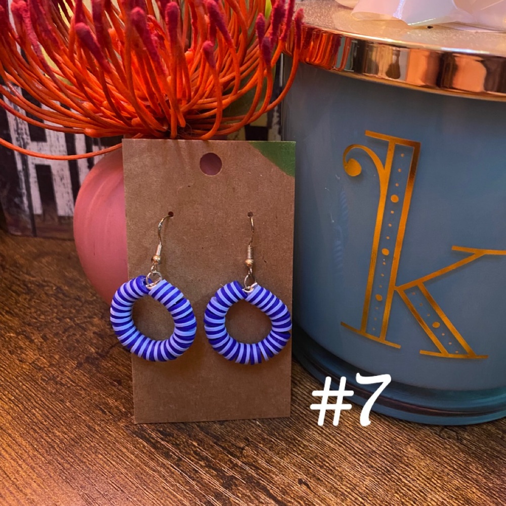 Colorful Hoop Earrings - Picture 7 of 15